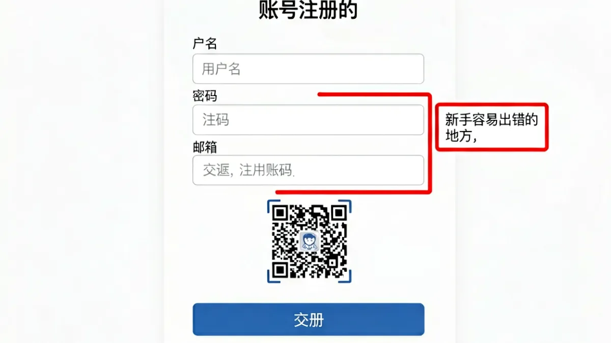 第一会所论坛注册表单界面，标注用户名、密码、邮箱等各填写字段的位置