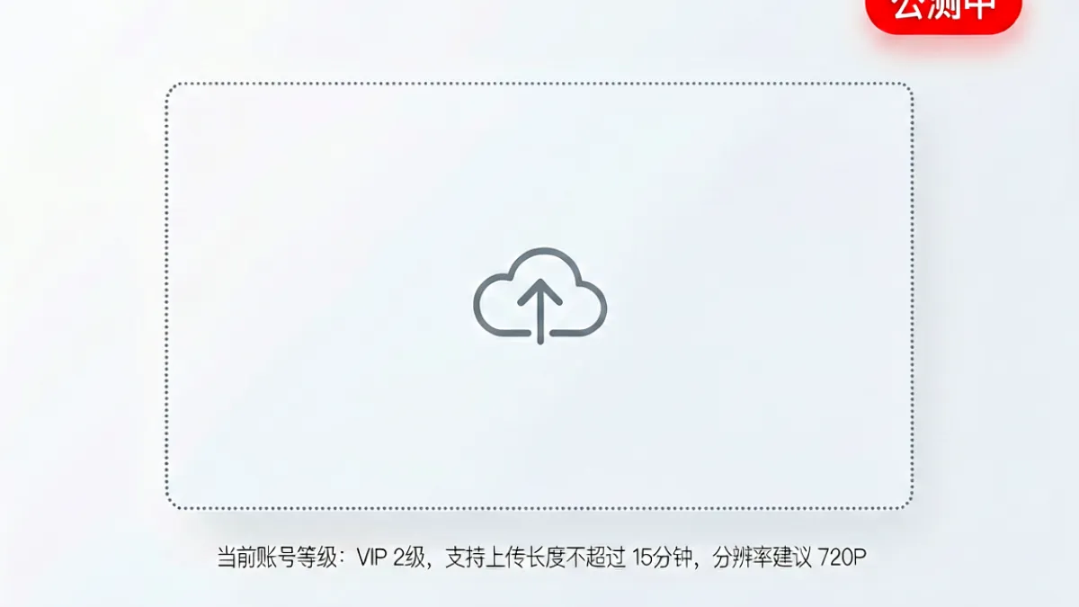 第一会所论坛 - 论坛视频投稿区公测界面示意，展示用户上传视频入口与等级权限提示卡片排布